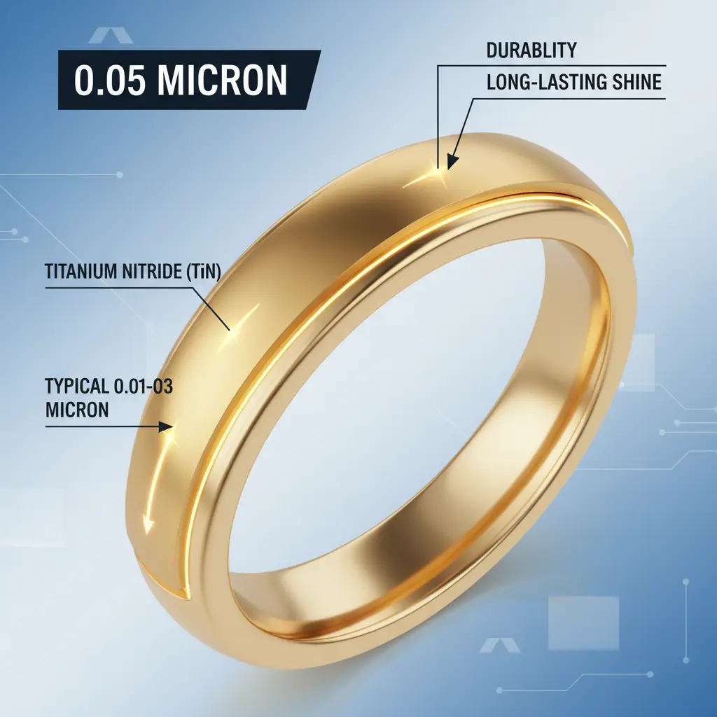 PVD plating thickness difference
