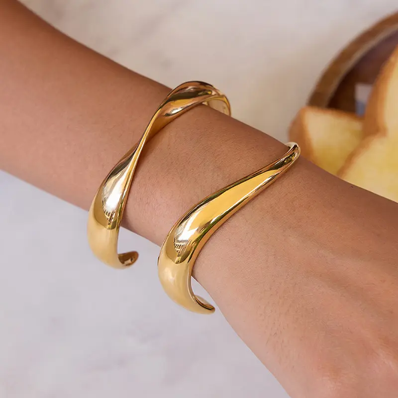 HonHo Jewelry gold cuff bracelets – modern fashion jewelry
